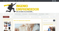 Desktop Screenshot of ingenioemprendedor.com