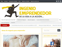 Tablet Screenshot of ingenioemprendedor.com